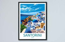 Santorini Stampa da Viaggio