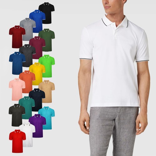 Polo uomo manica corta tinta
