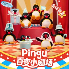 Pingu varietà teatro 1 pz scatola cieca casuale peluche figura regalo compleanno giocattoli