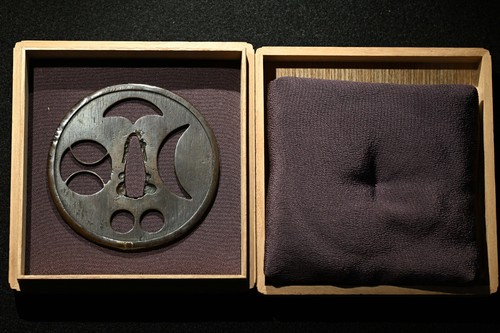 Tsuba giapponese antico rame