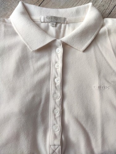 Polo bianca donna geox - bianca, in