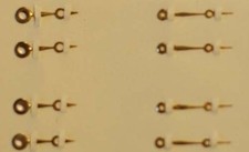 SET LANCETTE FORMA BREGUET PLACCATO ORO 135/80 ~NOS~ (z0094)