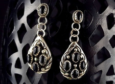 Orecchini in argento 925 onice