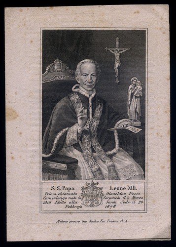 Santino incisione 1800 leone - 1800,