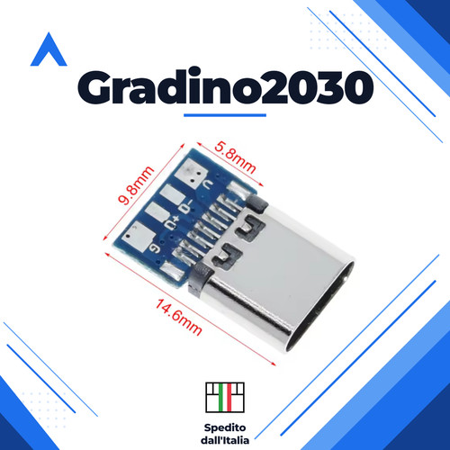 Presa usb femmina poli - presa, c