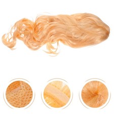  Parrucca bionda riccia