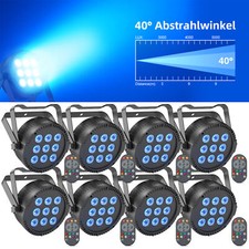 8x 135W PAR 4in1 9 LED RGBW