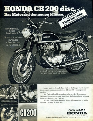 Honda 200 disc - cb,