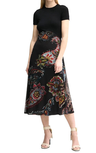 Desigual paisley print - paisley, a-line