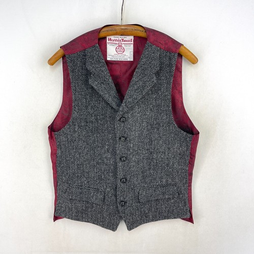 Gilet bucktrout harris tweed - harris,
