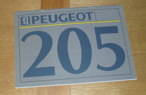 Peugeot 205 brochure - peugeot, gti