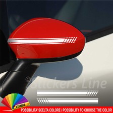 Adesivi calotte specchietti Fiat Grande Punto - Stile Abarth - strisce adesive