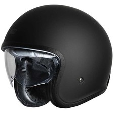CASCO MOTO ORIGINE JET SPIRIT 22.06 SOLID MATT BLACK NERO OPACO CUSTOM TG L