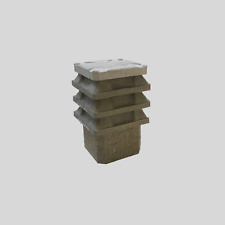 Comignolo in cemento antivento, terminale canna fumaria, con rete anti volatili