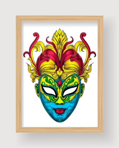 Maschera carnevale disegno - maschera, di