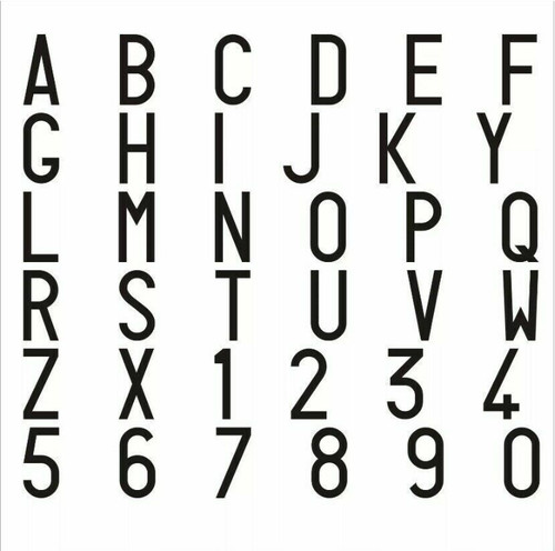 Serie lettere numeri - serie, di