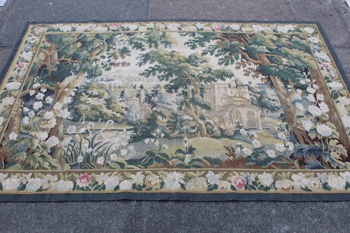 Arazzo aubusson verde - arazzo,