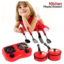 SET CUCINA PER BAMBINE 7PZ CON
