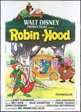 ROBIN HOOD MANIFESTO WALT DISNEY SHERWOOD FOREST NOTTINGHAM 1973 MOVIE POSTER 2F