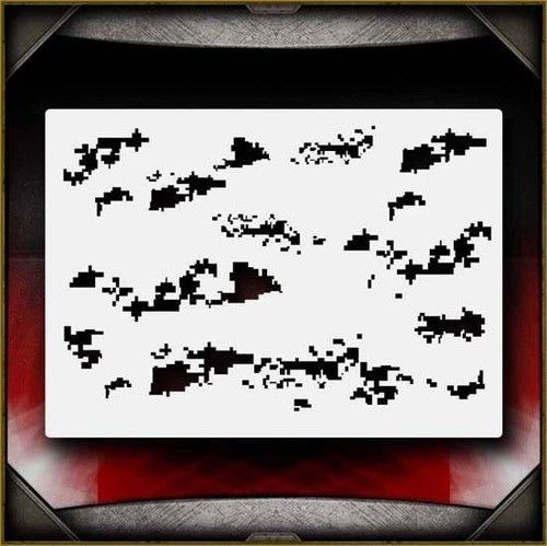 Modello stencil aerografo