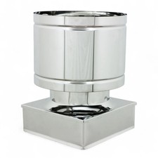 Fumaiolo in acciaio inox quadro antivento
