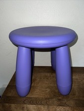 Ikea Mammut Stool Chair Purple