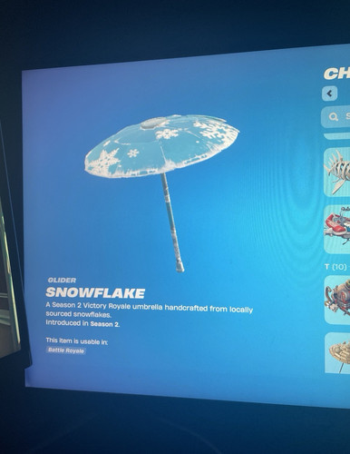 Fortnite snowflake glider - fortnite,