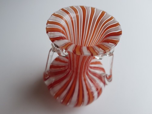 Vaso latticino vetro arte - vetro,