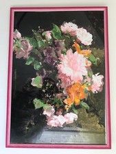 Quadro con fiori. Acrilico su
