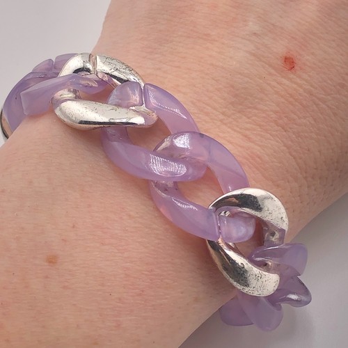Bracciale grosso tono lilla - lilla, e