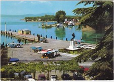 PESCHIERA - VERONA - PIAZZA CON ARRIVO BATTELLI - VIAGG. 1970 -93510-