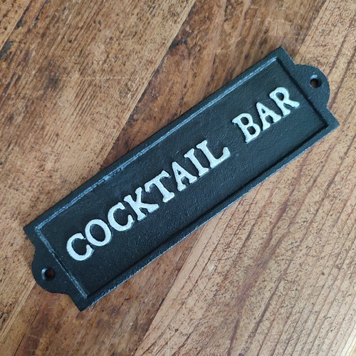 Insegna metallo ghisa - insegna, cocktail
