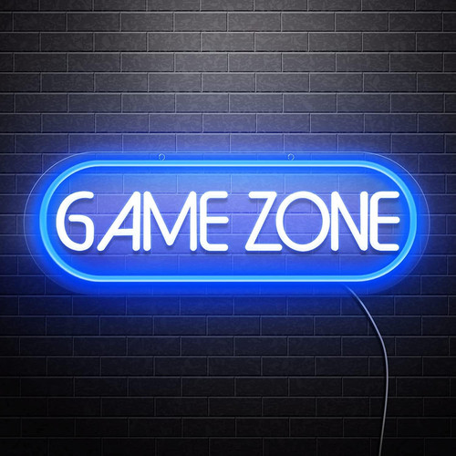 Game zone insegna luminosa - zone,