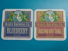 2 Beer Coasters ~ MARIN