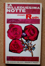 LIBRO LA MILLEDUESIMA NOTTE Joseph Roth 1965 1°ed Garzanti Tascabile Romanzo.