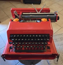 OLIVETTI VALENTINE macchina scrivere rossa con VALIGETTA