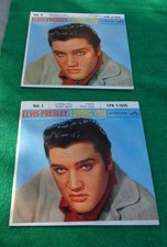 Rare 1957 45 RPM Set Elvis Presley Loving You Vol l & ll EPA 1-1515 2-1515 GREAT