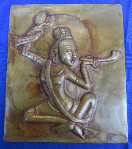 Antica figura khanapa rame - antica, in