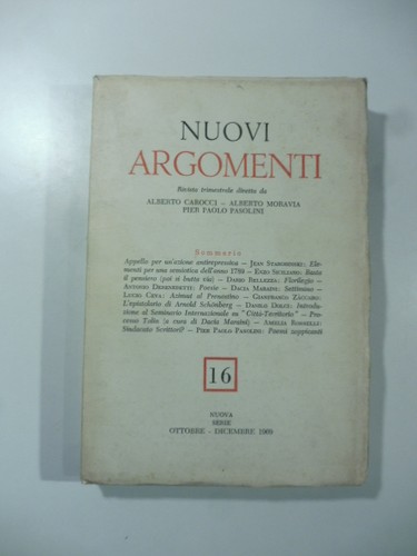 Nuovi argomenti nuova serie - nuovi,