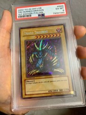 Yugioh PSA6 ?? Drago Tricorno - LDD I000 SEGRETA  1 ED ITA slight foil bleed