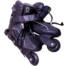 PATTINI A ROTELLE OXELO ROLLER DECATHLON MISURA 42 E MEZZO UE A STRAPPO E LACCI.