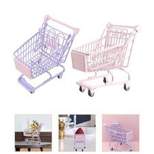  2 Pcs Carrello Spesa Carrelli Della Per Bambini Giocattolo Supermercato