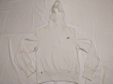 Vintage Nike Hoodie White Woman Large