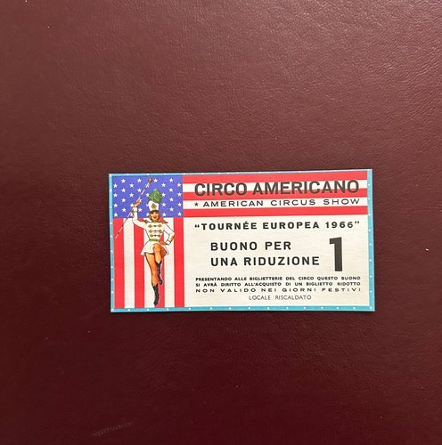 Ticket biglietto circo - biglietto,