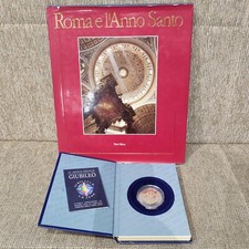 Moneta Giubileo Argento 2000 Certificata + Libro Roma Anno Santo 1998 New Deal