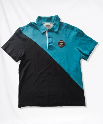 Polo lacoste uomo bicolor nero - polo,