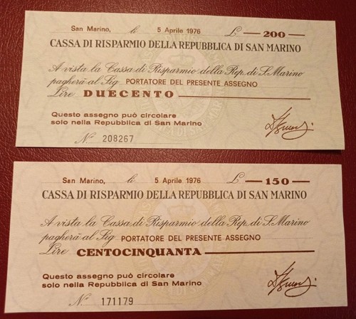 Mini assegni anni - assegni,