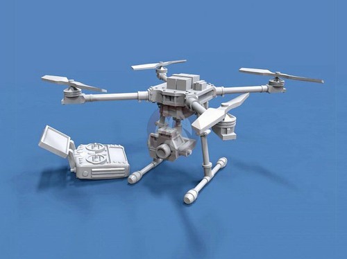 Drone quadricottero militare