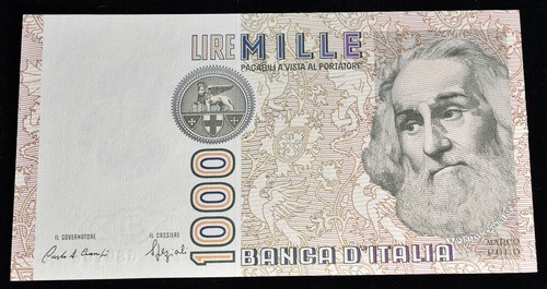 1982 italy 1000 - italy, lire