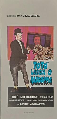 Locandina toto lascia o - toto',